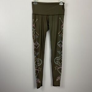 Teeki Seven Crowns Hot Pant Yoga Leggings Pants Women's Size Small